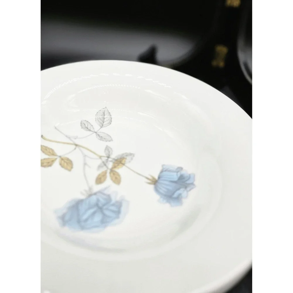 Set/6 Wedgwood Ice Rose 7.75